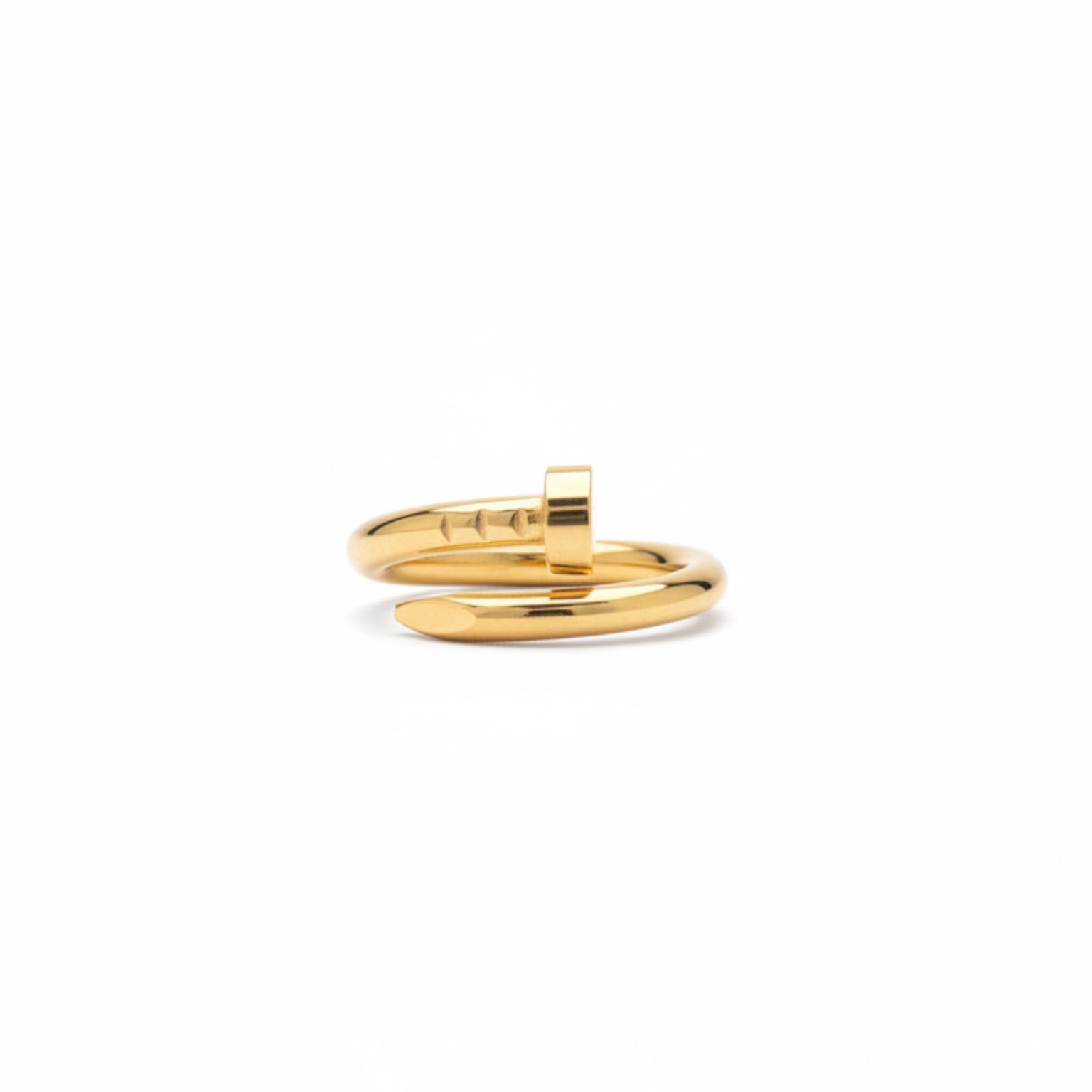 klow ring QALO 14k or 18k Yellow HIGH LOW RING - Rose